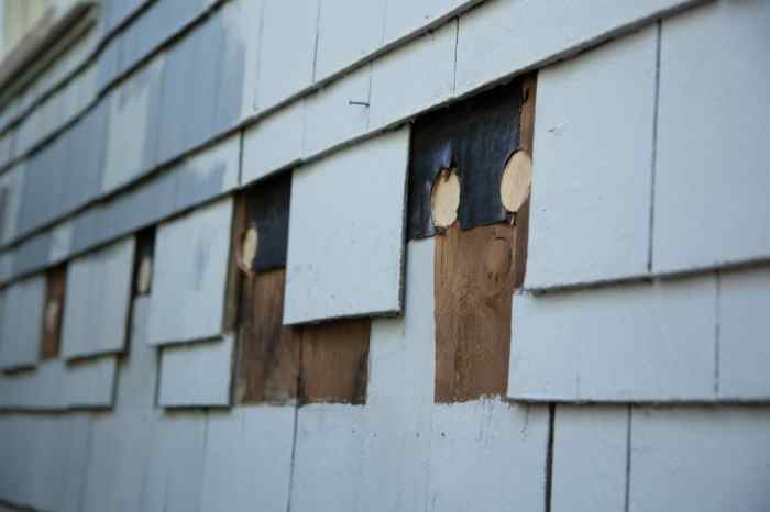 Neighbor missing siding is causing rain to leak in to our house ... Neighbor missing siding is causing rain to leak in to our house ...